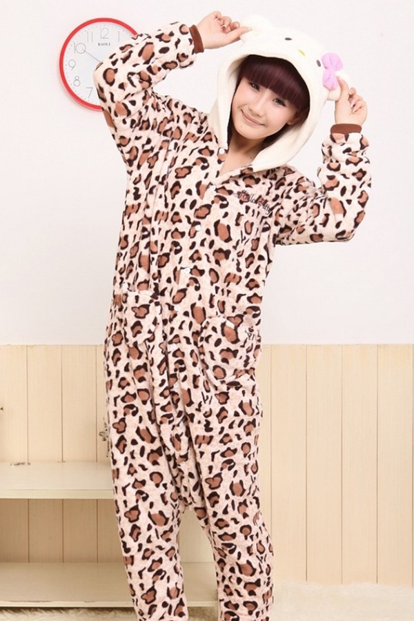 Mascot Costumes Kigurumi Leopard Kitty Cat Costume - Click Image to Close